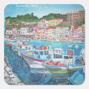 Sorrento, Italië - Vierkante Stickers, Glossy Sticker