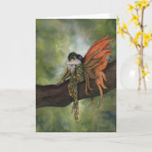 Sorro ~ Magique Bois Fée Carte de voeux (Fleur jaune)