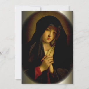 Sorrowful Virgin Mary met gevouwen handen