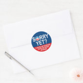 Sorry? Anti Obama - Nobama Ronde Sticker (Envelop)