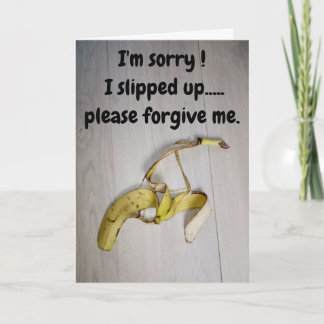 Sorry...bananenschil kaart
