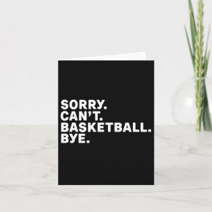 Sorry. Basketbal. Doei. grafisch Kaart