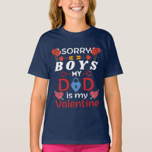 Sorry Boys Mijn vader is mijn valentijn T-shirt
