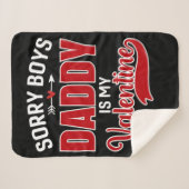 Sorry Boys Papa is mijn Valentijn Sherpa Deken (Voorkant (horizontaal))