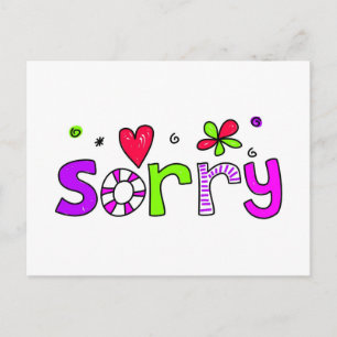 sorry briefkaart