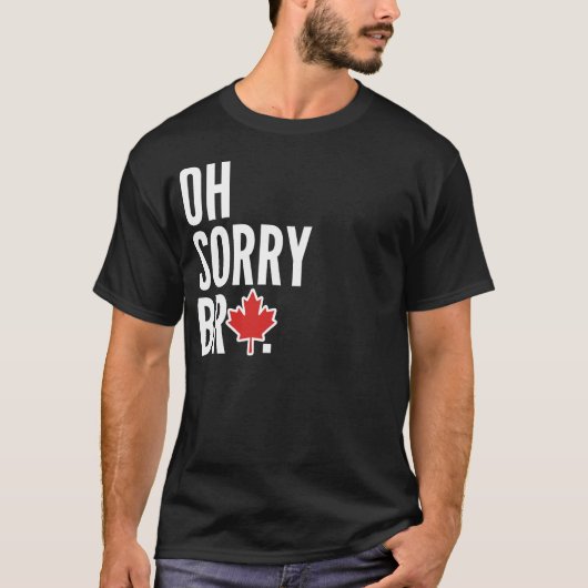 Sorry Bro Shirt Dark (Voorkant)