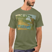 Sorry Canada vrouwen vermoeidheid groen T-shirt (Voorkant)