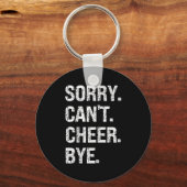 Sorry Can't Cheer Bye Retro Cheer Lovers Sleutelhanger (Voorkant)
