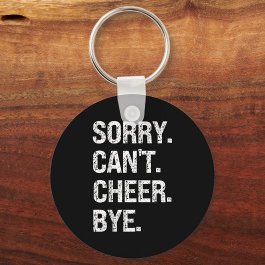 Sorry Can't Cheer Bye Retro Cheer Lovers  Sleutelhanger (Voorkant)