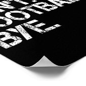 Sorry Can't Football Bye  Poster (Hoek)