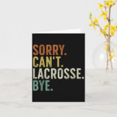 Sorry Can't Lacrosse Bye  Kaart (Gele Bloem)