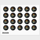Sorry Can't Summer Bye Funny Design Ronde Sticker (Vel)