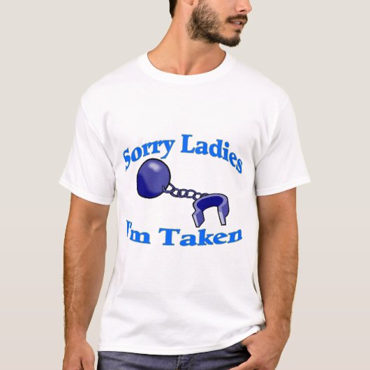 Sorry, dames, ik ben meegenomen t-shirt (Voorkant)