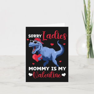 Sorry Dames Mammie Is Mijn Valentijn Dinosaur T Re Kaart