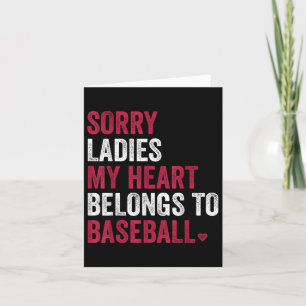 Sorry dames, mijn hart hoort bij honkbal kaart