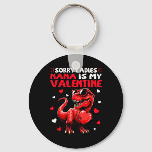 Sorry Dames Nana Is Mijn Valentijnsdinosaurus vast Sleutelhanger