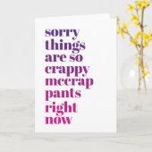 Sorry dat alles zo kut is  kaart (Gele Bloem)