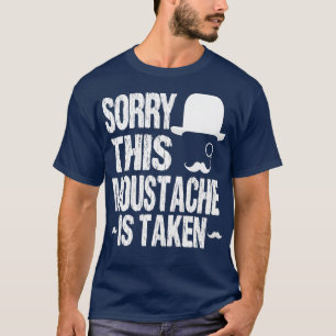 Sorry dat deze snor een grappig idee is voor t-shirt