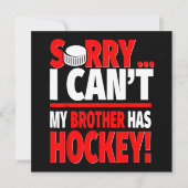 Sorry, dat gaat niet, mijn broer heeft hockey kaart (Voorkant)