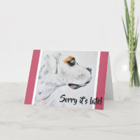 Sorry dat het laat is! Verlate verjaardag Fine Art