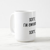 Sorry dat ik Awkward ben Koffiemok (Voorkant links)