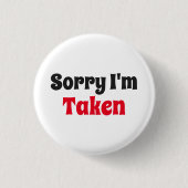 Sorry dat ik ben meegenomen ronde button 3,2 cm (Voorkant)