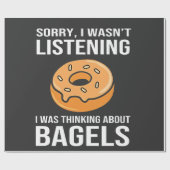 Sorry dat ik dacht aan Bagels Joodse Chanoeka Cadeaupapier (Vlak)