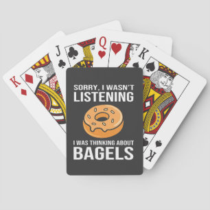 Sorry dat ik dacht aan Bagels Joodse Chanoeka Pokerkaarten
