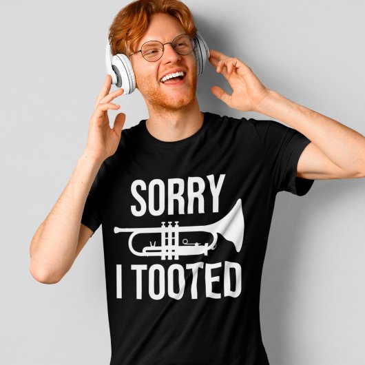 Sorry dat ik een grappige Trumpet Player Music Gif T-shirt