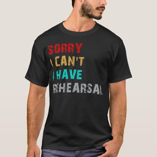 sorry dat ik een repetitie heb t-shirt (Voorkant)