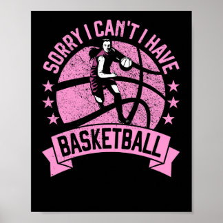 Sorry dat ik geen basketbalspeler voor meisjes kan poster