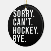 Sorry dat ik geen hekkensluiter ben. keramisch ornament (Links)