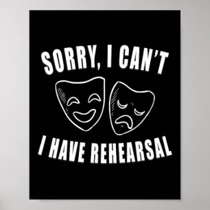 Sorry dat ik geen repetitieve theaterdramaskers he poster