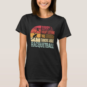 Sorry dat ik geen retro Mannen Vrouwen Kinder Racq T-shirt
