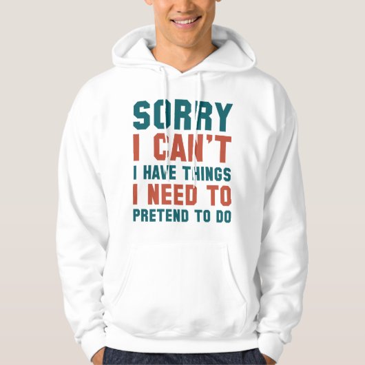 Sorry dat ik het niet kan. hoodie (Voorkant)