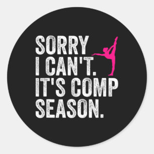 Sorry dat ik het seizoen niet kan meemaken Cheer G Ronde Sticker
