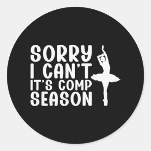 Sorry dat ik het seizoen niet kan meemaken Cheer G Ronde Sticker