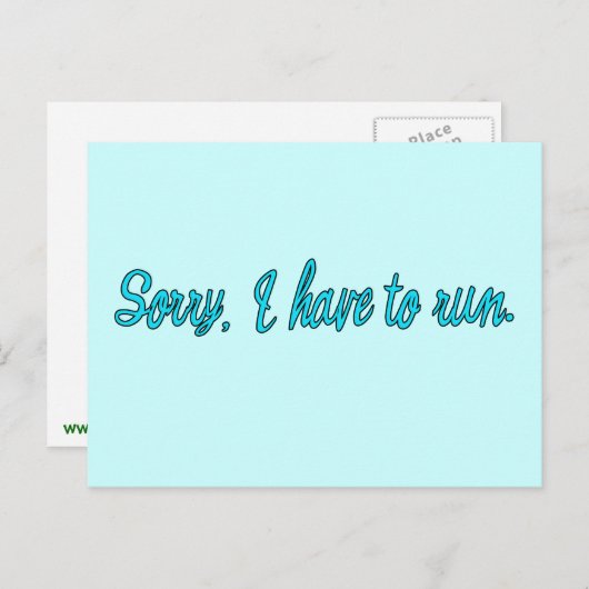 Sorry dat ik Humor moet runnen Briefkaart (Voorkant / Achterkant)