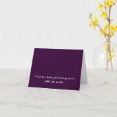 Sorry dat ik je beschaamde, grappige, wrede insult kaart (Gele Bloem)