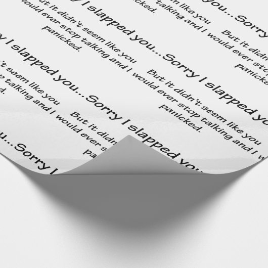 Sorry dat ik je heb verraden... cadeaupapier (Hoek)