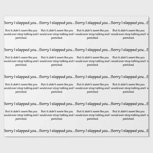 Sorry dat ik je heb verraden... cadeaupapier (Vlak)