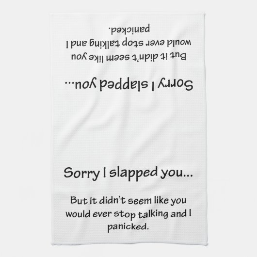 Sorry dat ik je heb verraden... theedoek (Verticaal)