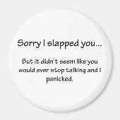 Sorry dat ik je sloeg... magneet (Voorkant)