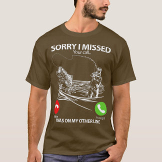 Sorry dat ik je telefoontje miste op mijn andere l t-shirt