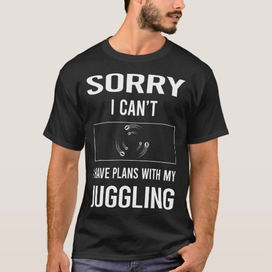 Sorry dat ik jongleren niet kan t-shirt (Voorkant)