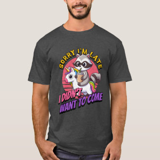 Sorry dat ik laat ben, ik wilde niet komen vintage t-shirt