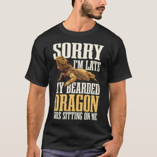 Sorry dat ik laat ben, mijn baardagaam zat op t-shirt