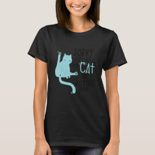 Sorry dat ik laat ben. Mijn kat zat op mij. Leuk T-shirt