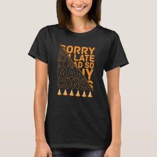 Sorry dat ik laat racebus met auto's met autocross t-shirt