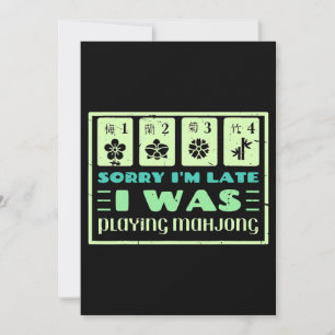 Sorry dat ik later Mahjong grappige speler speelde Kaart